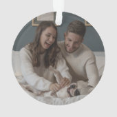 Herr & Mrs. Foto 1. Weihnachten Neu verlangt Keepa Ornament (Rückseite)