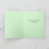 Herr & Mrs Fun Floral Blue Wedding Inspirivity Karte (Innenseite)