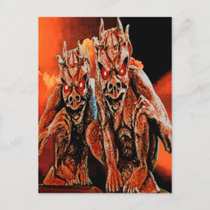 HERR & MRS. GARGOYLE POSTKARTE