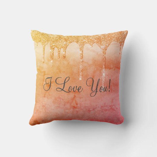 Herr & Mrs Glitzer Wedding Keepake Elegant Throw P Kissen (Rückseite)