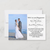 Herr & Mrs Gray - 3x5 Foto Ehe Ankündigung (Vorderseite)