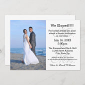 Herr & Mrs. Gray We Eloped - Ankündigung von Foto (Vorne/Hinten)