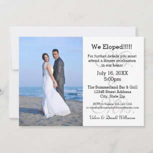 Herr & Mrs. Gray We Eloped - Ankündigung von Foto