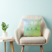 Herr & Mrs Green Glitzer Keepake Elegant Kissen (Stuhl )