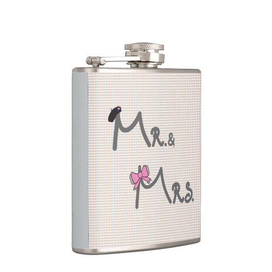 Herr & Mrs. Groom/Bride Flachmann (Rechts)