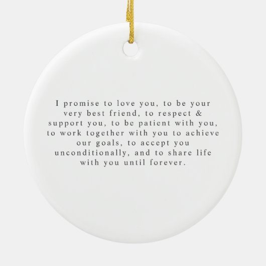 Herr & Mrs. Keramik Ornament (Hinten)