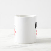 Herr & Mrs Lips & Mustache Couple Kaffeetasse (Mittel)