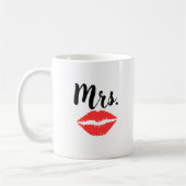 Herr & Mrs Lips & Mustache Couple Kaffeetasse (Links)