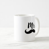 Herr & Mrs Lips & Mustache Couple Kaffeetasse (VorderseiteRechts)