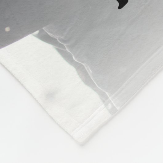 Herr & Mrs. Mit Monogramm Foto Fleecedecke (Ecke)