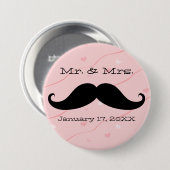 Herr & Mrs. Mustache Button (Vorne & Hinten)