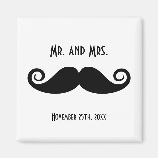 Herr & Mrs. Mustache Magnet (Vorne)