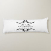 Herr & Mrs. Name Personalisiert Wedding Date Gesch Seitenschläferkissen (Rückseite)