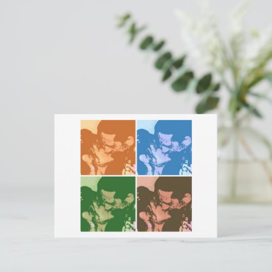 Herr & Mrs. Postkarte (Stehend Vorderseite)