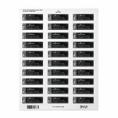 Herr & Mrs. Return Address Label (Vorne)