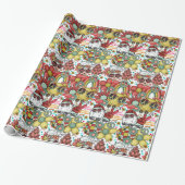 Herr&Mrs Santa Claus Groovy Weihnachtswrapping Pap Geschenkpapier (Ungerollt)