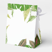 Herr & Mrs. Tropical Blätter Script Wedding Geschenkschachtel (Rückseite)