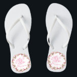 Herr & Mrs. Watercolor Wedding Flip Flops Badesandalen<br><div class="desc">For further customization,  please click the Customize button and use our design tool to modify this template. If the options are available,  you may change text and image by simply clicking on "Edit/Remove Text or Image Here" and add your own. Designed by Freepik.</div>