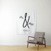 Herr & Mrs. Wedding Backdrop Benutzerdefinierter N Wandteppich (Beispiel)