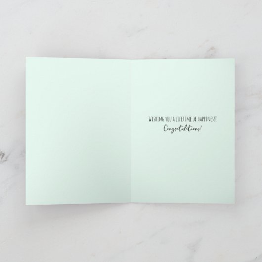 Herr & Mrs Wedding Hübsch Floral Lila Elegant Karte (Innenseite)