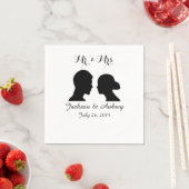 Herr & Mrs. Wedding Napkins Serviette (Beispiel)