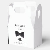 Herr & Mrs. Wedding Party Black & White Geschenkschachtel (Geöffnet)