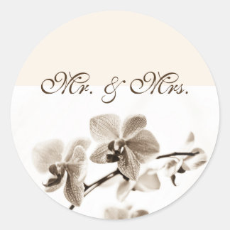 Herr & Mrs. Wedding Stickers