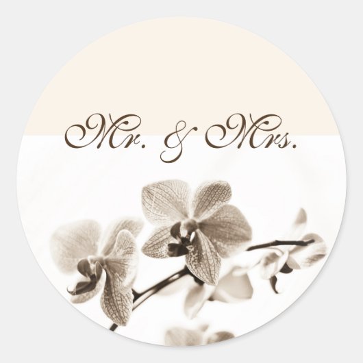 Herr & Mrs. Wedding Stickers (Vorderseite)