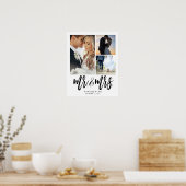 Herr & Mrs. White Script 3 Foto Collage Poster (Küche)