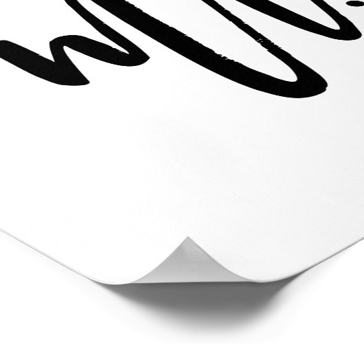 Herr & Mrs. White Script 3 Foto Collage Poster (Ecke)