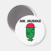 Herr Muddle | Rückwärts gehen Magnet (Vorderseite/Rückseite)