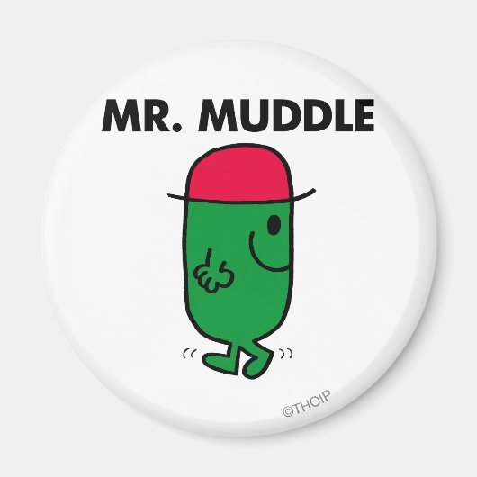 Herr Muddle | Rückwärts gehen Magnet (Vorne)