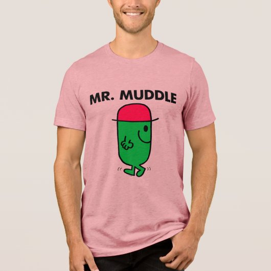 Herr Muddle | Rückwärts laufen Tri-Blend Shirt (Vorderseite)