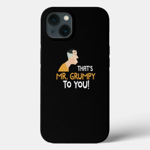 Herr mürrischer alter Mann lustiges Design iPhone 13 Hülle