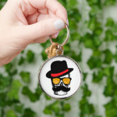 Herr Mustach calavera mit Stil Schlüsselanhänger (Hand)