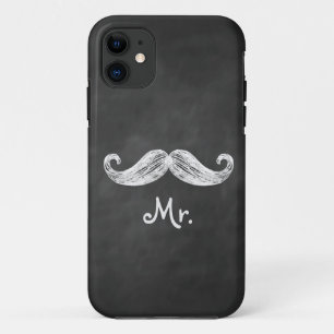 Herr Mustache auf Tafel iPhone 5 Case-Mate Hülle