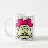 Herr Mustache Cartoon face v1-1 Kaffeetasse (Links)