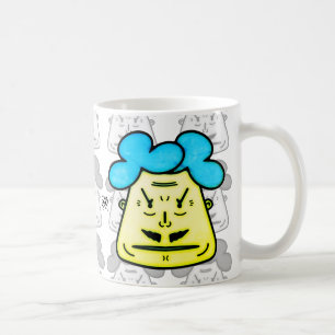 Herr Mustache Cartoon face v2-1 Kaffeetasse