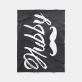 Herr Mustache, frisch verheiratet, Groom Honeymoon Fleecedecke (Vorderseite)
