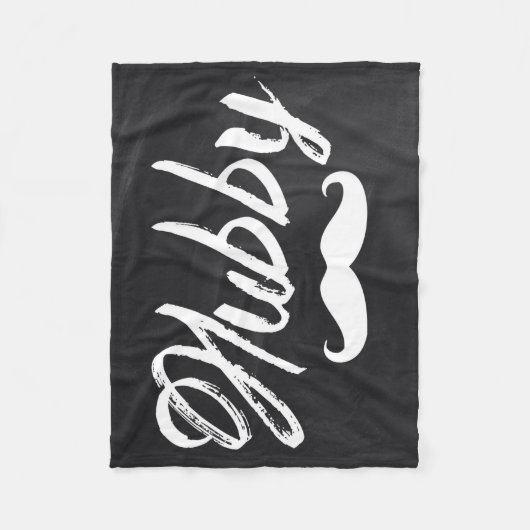 Herr Mustache, frisch verheiratet, Groom Honeymoon Fleecedecke (Vorderseite)