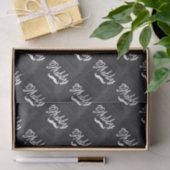 Herr Mustache, frisch verheiratet, Groom Honeymoon Seidenpapier (Geschenk)