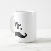 Herr Mustache Mug Kaffeetasse (Vorderseite Links)