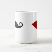 Herr Mustache u. Frau Lips Kaffeetasse (Mittel)
