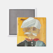 Herr Mustachio Magnet (Vorderseite/Rückseite)
