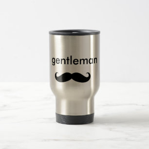 Herr mustashe Reise-Tasse Reisebecher