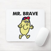 Herr Mutig winkt Hallo Mousepad (Mit Mouse)
