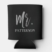 Herr Nachname Silver Foil Can Cooler Dosenkühler (Rückseite)