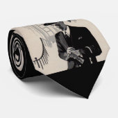 Herr Natty, der scharf gekleidete Mann, druckt in  Krawatte (Gerollt)