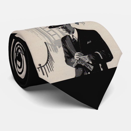 Herr Natty, der scharf gekleidete Mann, druckt in Krawatte (Gerollt)