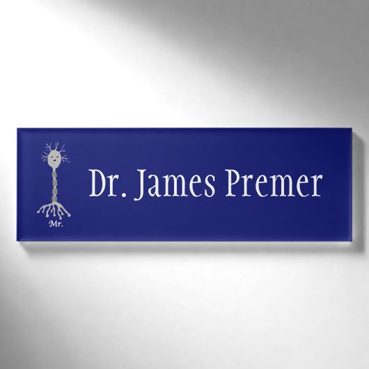 Herr Neuron Namenschild (Vorderseite)